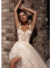 Beaded Lace Tulle Corset Back Popular Wedding Dress